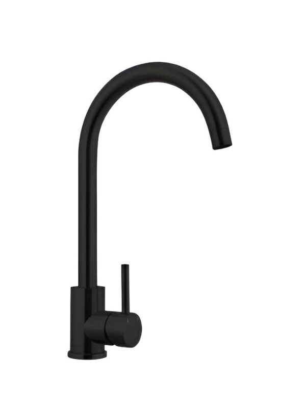 Llave de Lavaplatos Monocontrol Negro Mate