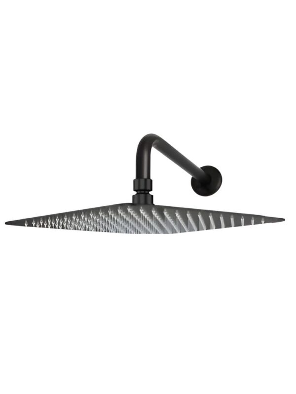 Ducha Negra Cuadrada 8''