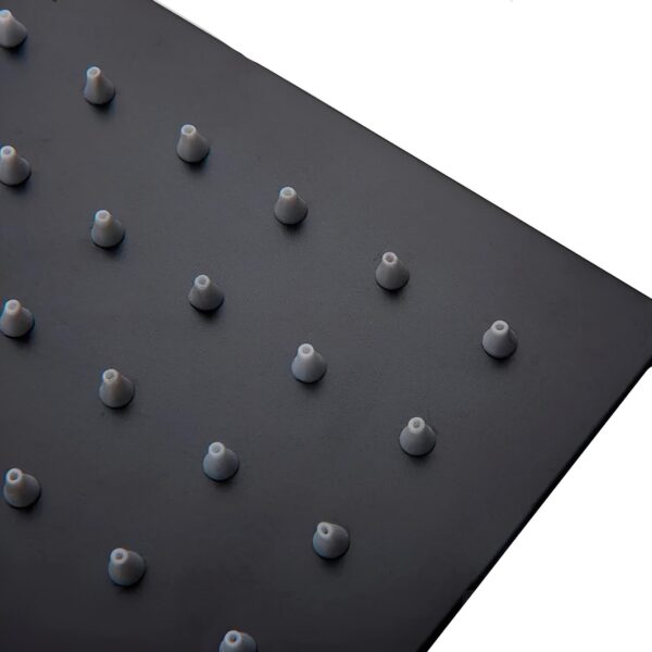 Ducha Negra Cuadrada 8''